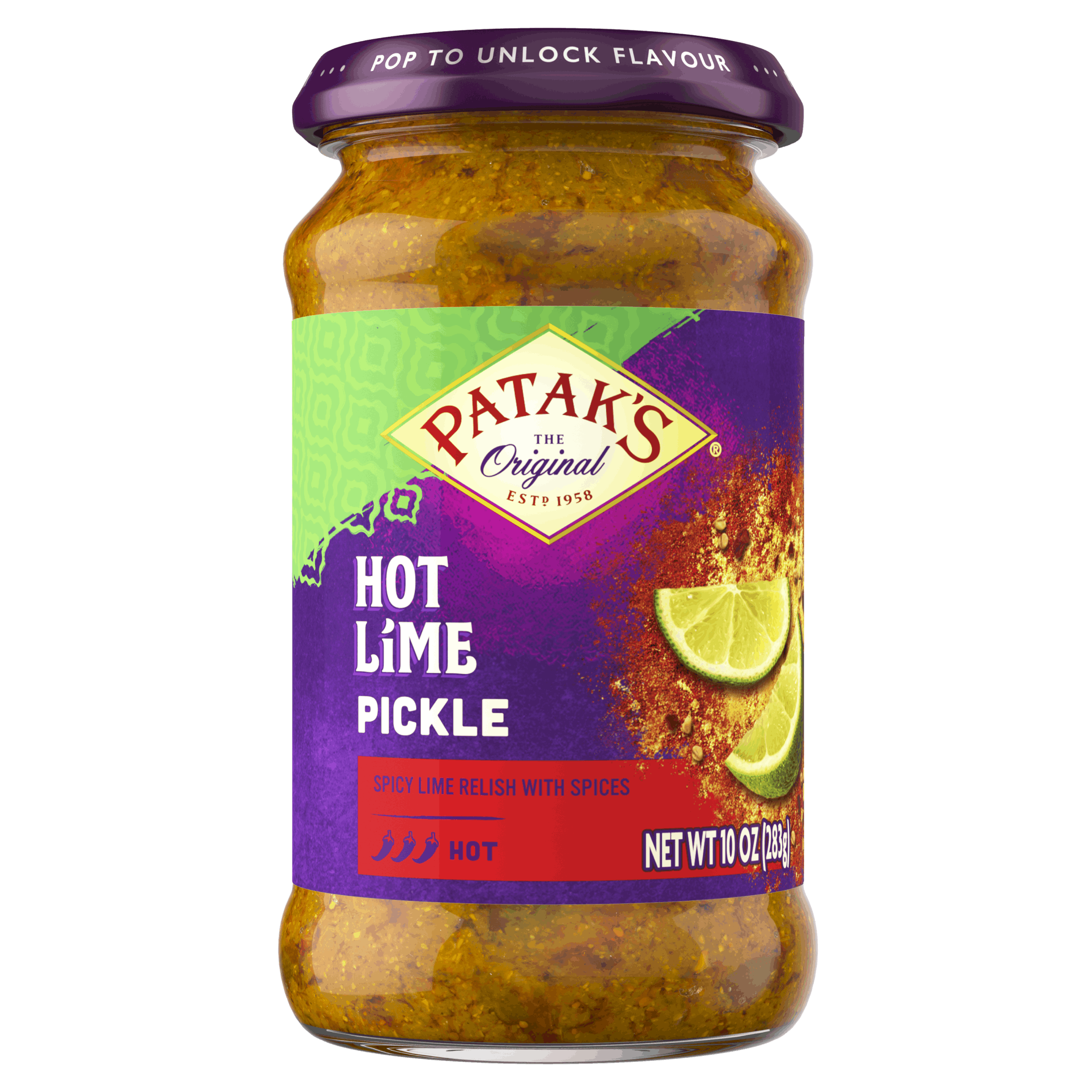 Shop PatakS Lime Hot Pickle 284G Online South Asian Central USA