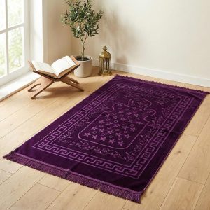 Lux Velvet Plush Purple Prayer Mat