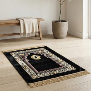 Serene Heritage Premium Padded Velvet Prayer Rug
