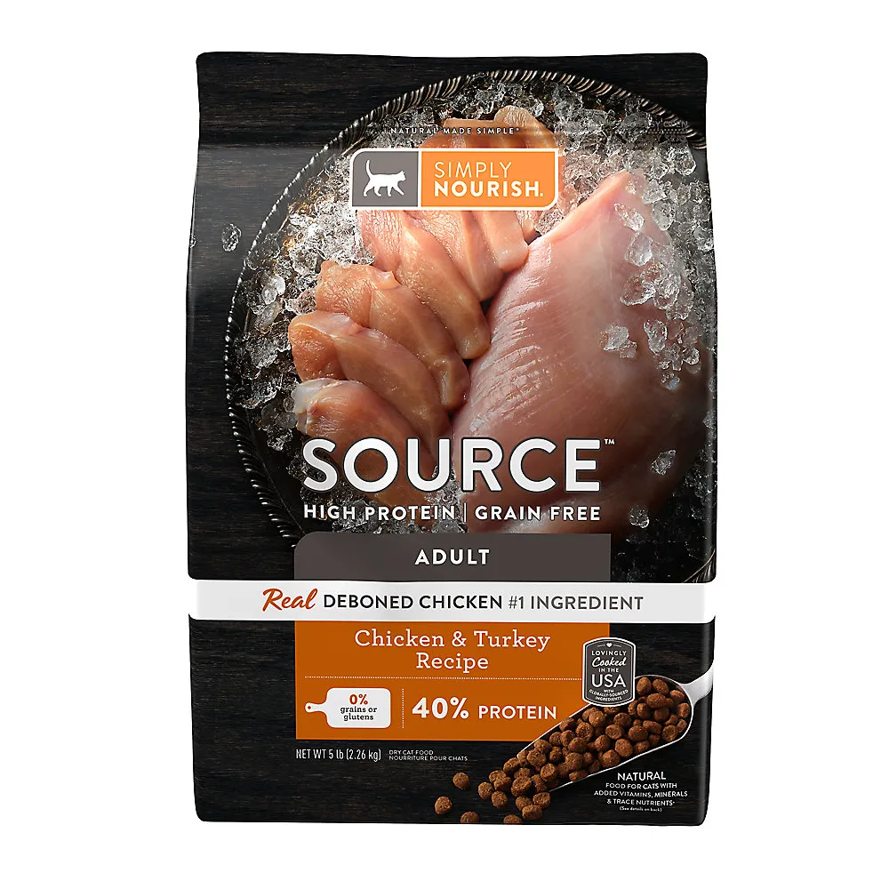 Shop Simply Nourish Source Cat Dry Food Chicken & Turkey, Natural