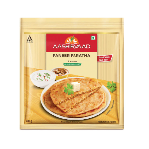 Aashirvaad Frozen Paneer Paratha 4pcs 400g