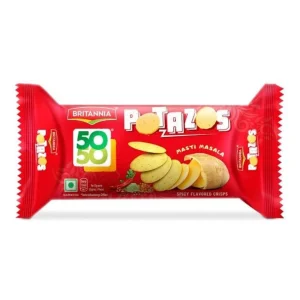 Britannia 50 50 Potazos Masti Masala Spicy Flavored Crisps 100g