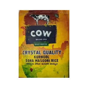 Cow Crystal Sona Masoori Rice 20Lb