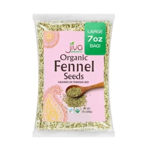 Jiva Organic Fennel Seeds 7Oz 200g