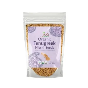 Jiva Organic Fenugreek Methi Seeds 7Oz 200g