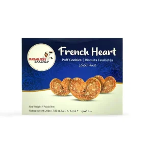 Kabab jees Bakers French Heart Puff Cookies 200g