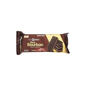 Parle Hide & Seek Black Bourbon Creme Sandwich Biscuits Choco100gm