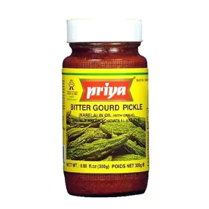 Priya Bitter Gourd Pickle with Garlic 300g