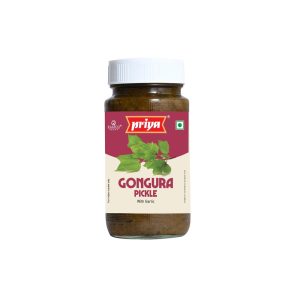 Priya Gongura Pickle with Garlic 300g