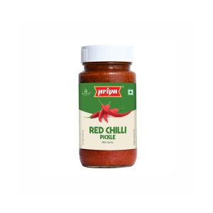 Priya Red Chilli Pickle with Garlic 300g