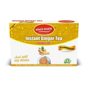 Wagh Bakri Instant Ginger Chai Unsweetened 140g