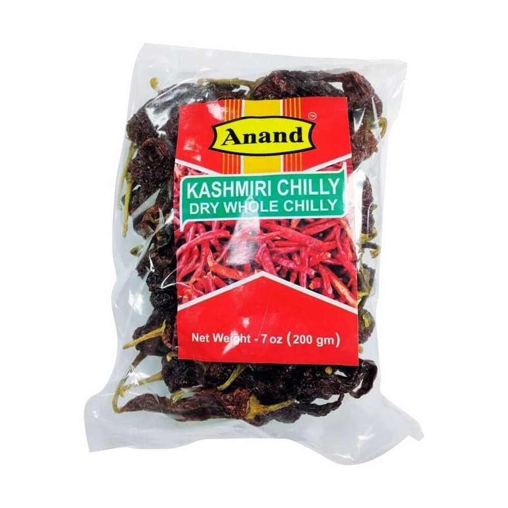 anand-kashmiri-dried-dry-red-chilies-whole-200gm | South Asian Central