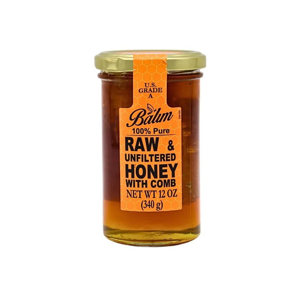 balim-raw-unfiltered-honey-with-comb-12-oz | South Asian Central