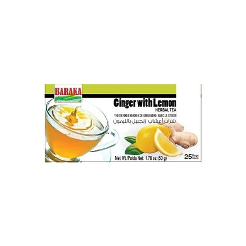 baraka-ginger-with-lemon-herbal-tea-25-bags | South Asian Central