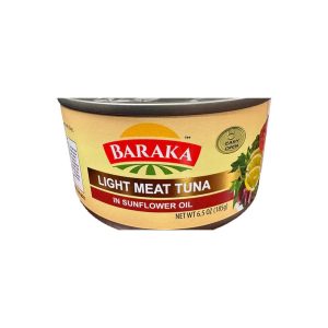 Baraka Light Meat Tuna in Sunflower Oil 185g