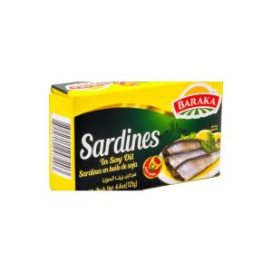 Baraka Sardines in Soya Oil 125g