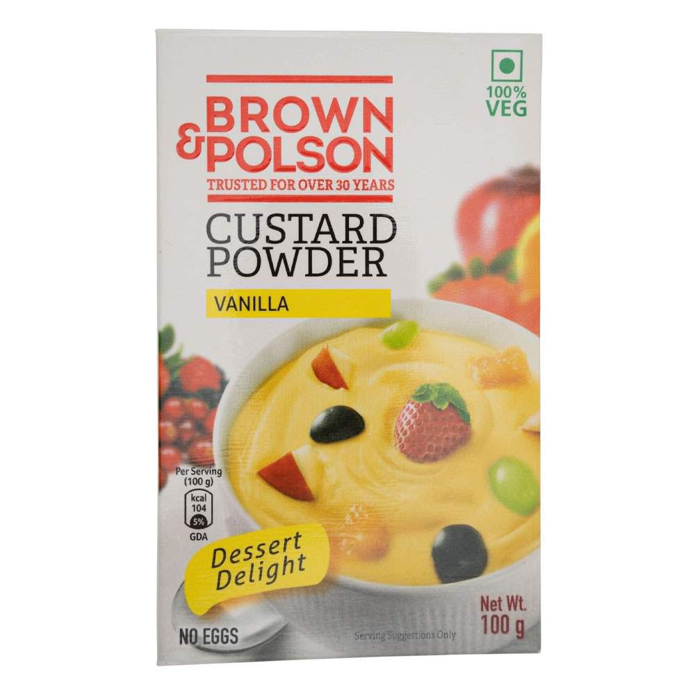 brown-polson-custard-powder-dessert-mix-100gm | South Asian Central
