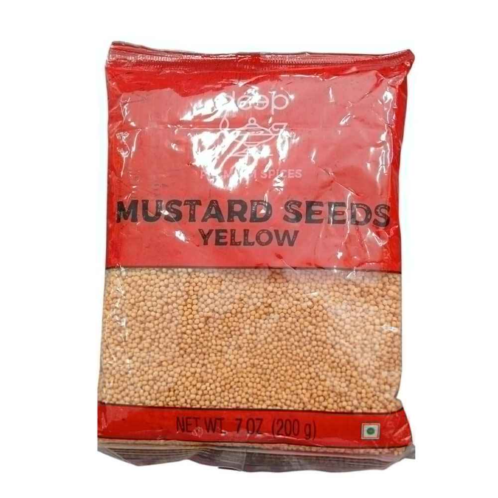 deep-mustard-seeds-yellow-200gm | South Asian Central