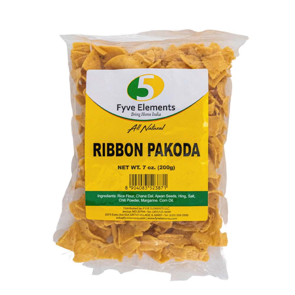 fyve-elements-traditional-snacks-ribbon-pakoda-pakora-200gm | South Asian Central