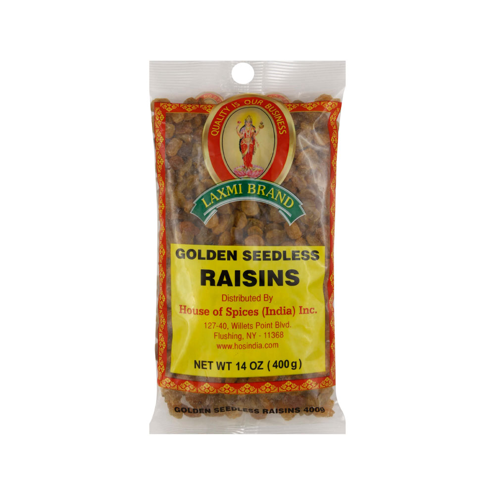 laxmi-golden-seedless-raisins-400g | South Asian Central