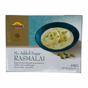 Nanak No Sugar Added Rasmalai Ras Malai Indian Dessert (8 Pieces) 454g