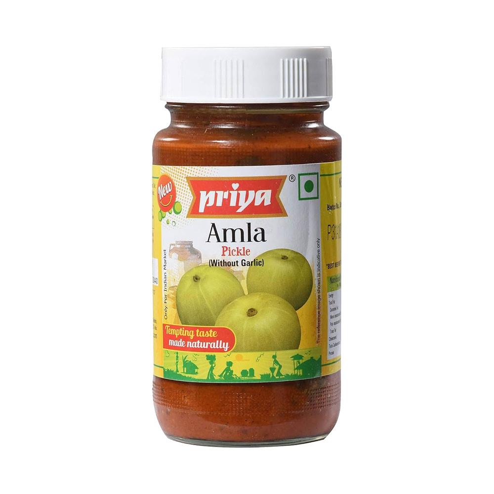 priya-amla-pickle-gooseberry-no-garlic-300gm | South Asian Central