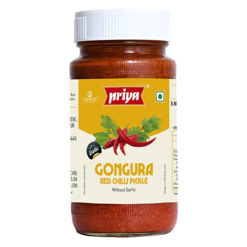 priya-gongura-red-chilly-pickle-300-gms | South Asian Central