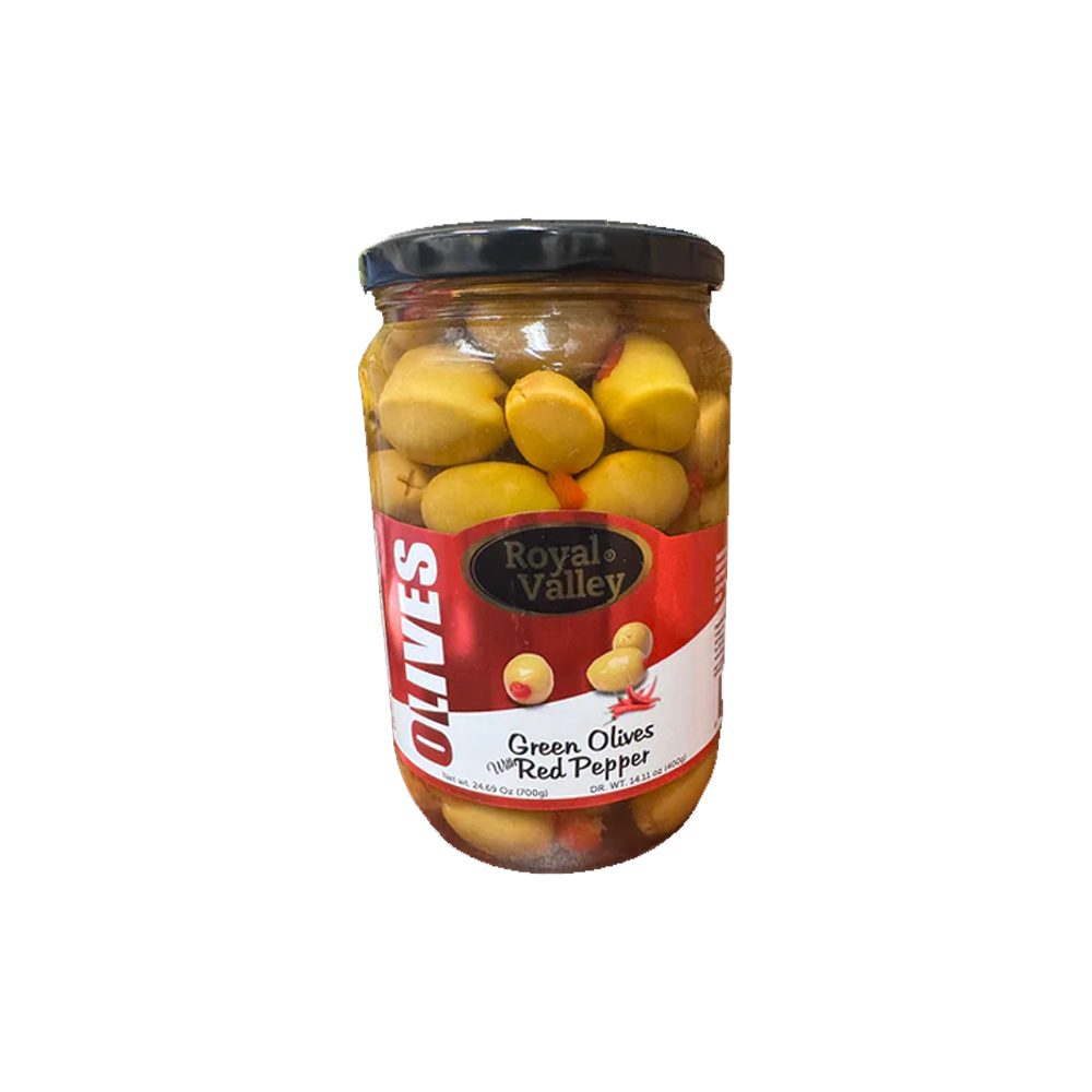 royal-valley-green-olives-with-red-pepper-24-oz | South Asian Central