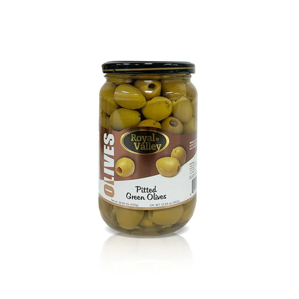 royal-valley-pitted-green-olives-24-oz | South Asian Central
