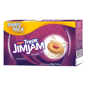 Britannia Treat Naughty Jim Jam Sandwich Biscuits 500g