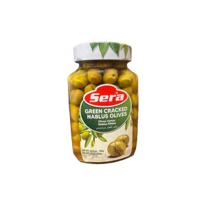 Sera Cracked Green Nablus Olives 24 Oz